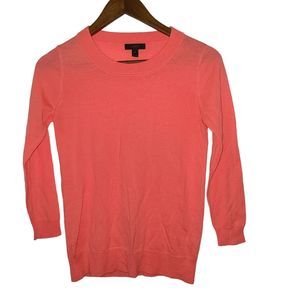 J. Crew Coral Crew Neck Sweater